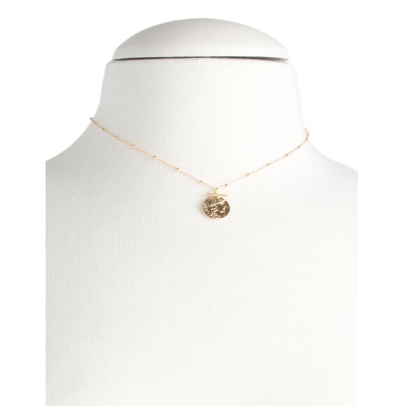 MILOR SILVER Gold Made In Italy 18kt Gold Plated Sterling Silver Coin Necklace - Picture 2 of 2